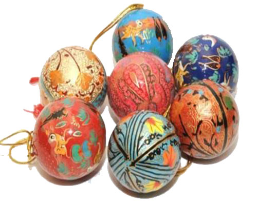 Hanging Balls – Paper Mache