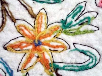 Namdha Felted Crewelwork Rug - Image 5