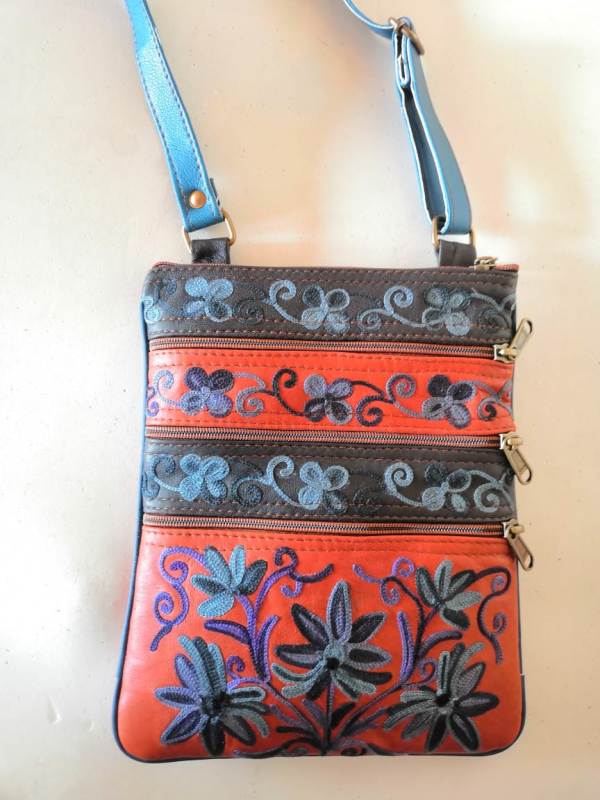 Embroidery Sling bags (Leather)