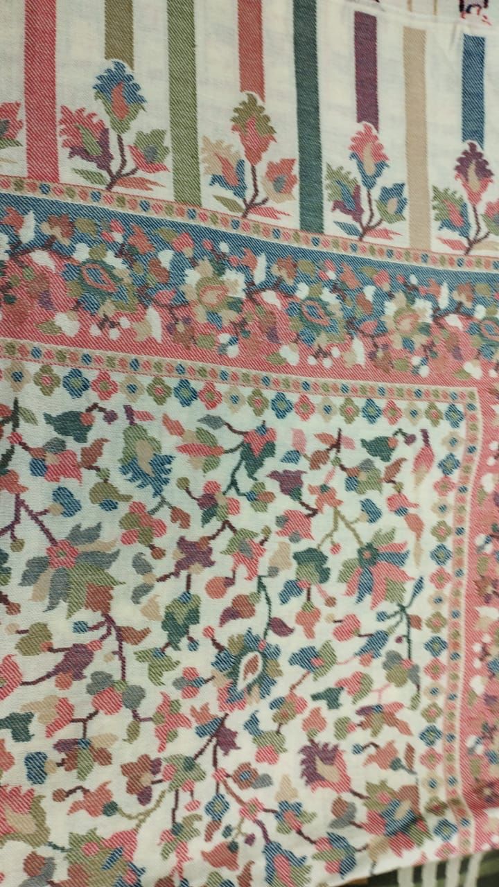 Kani Shawl - Semi Pashmina / Wool